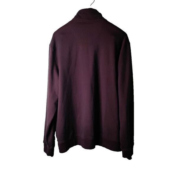 Van Heusen Flex Men L Purple 1/4 Zip Pullover Fishermen Hunting Golf Outdoor Y2K - Picture 4 of 5
